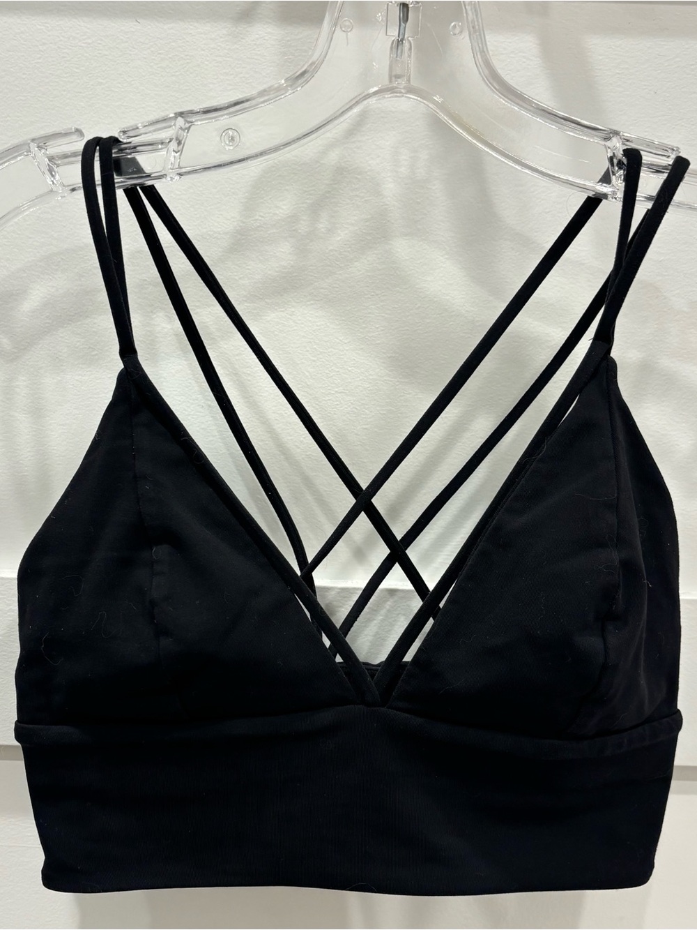 lululemon athletica Black Strappy V-Neck Bralette